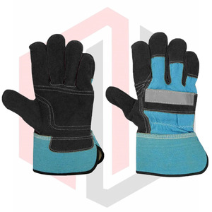 Gants de travail en cuir fendu de vache de qualité supérieure anti-chaleur personnalisés Offre Spéciale de protection des mains gréeur ignifuge gants de travail de sécurité - Product Image 1