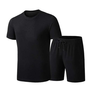 Custom Men's High Street Style Twin Sets-Dos piezas Camisetas y pantalones cortos 100% Algodón Poliéster Tallas grandes para el verano - Product Image 5