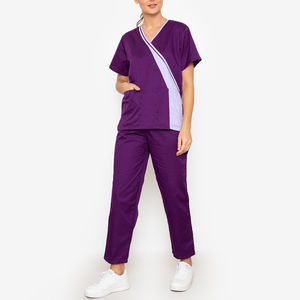 Ensemble de blouses médicales en tricot à sublimation avec logo personnalisé, léger, séchage rapide, antibactérien, unisexe, de haute qualité, vente en gros - Product Image 4