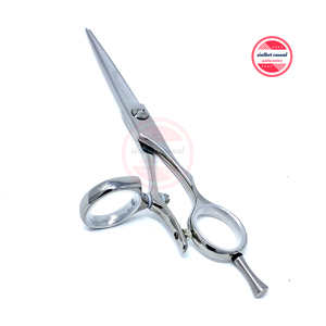 Tijeras giratorias para salón de belleza, mango giratorio de acero inoxidable, hoja afilada, corte de pelo, Pulgar giratorio, Logo personalizado - Product Image 1