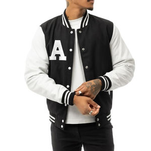 Veste universitaire pour hommes avec broderie en chenille de laine 100% personnalisée OEM Vestes universitaires brodées sur mesure de haute qualité - Product Image 5