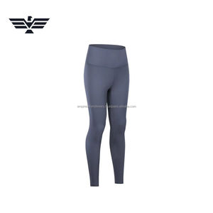 Meilleurs ensembles de vêtements de sport pour femmes de haute qualité, pantalons de yoga à taille haute élastique, en spandex/nylon, extensibles, respirants, leggings de sport - Product Image 2