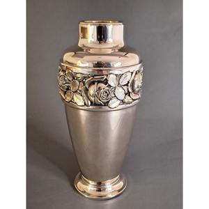 Jarrón de Diseño Floral Plateado de Primera Calidad, Ideal para Decoración de Eventos, Centro de Mesa, Sala de Estar y Vestíbulo de Hotel, Procedente de la India - Product Image 2