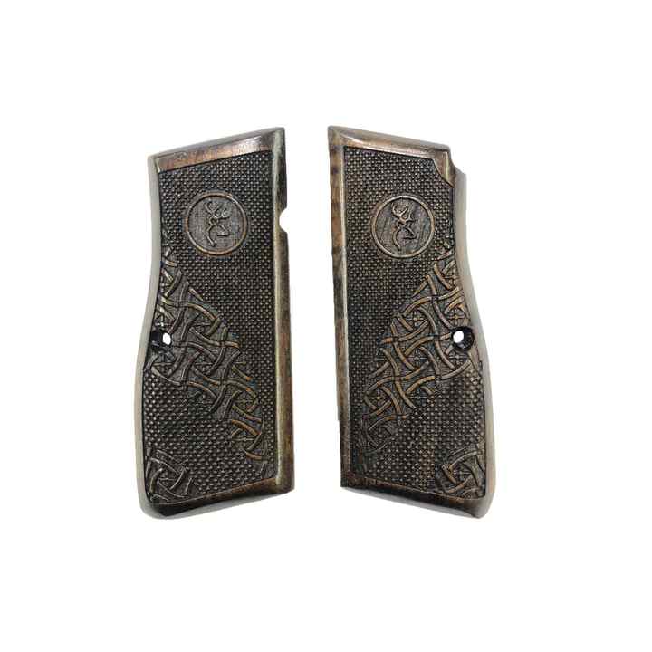Belgium HP 14 Compatible Special Production Laser Cut Wooden Handle Mod84