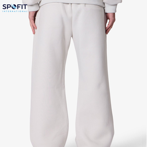 กางเกงวอร์มขากว้างของผู้ชายผ้าฝ้ายระบายอากาศได้ดีขนาดใหญ่พิเศษโลโก้ตามสั่งสำหรับใส่วิ่ง - Product Image 4