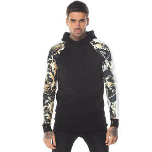 Sweat à capuche pour homme en coton épais, coupe oversize, avec impression en relief, personnalisable, de luxe, pour l'hiver, teint uni, imperméable - Product Image 4