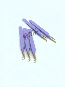 ขายส่ง แหนบดัดขนตาปลายทองคำเคลือบสีม่วง 90 องศา รุ่น GBI-EET-1324 ยี่ห้อ GETUP BROSONS IMPEX ผลิตจากสแตนเลสสตีลป้องกันไฟฟ้าสถิต - Product Image 4
