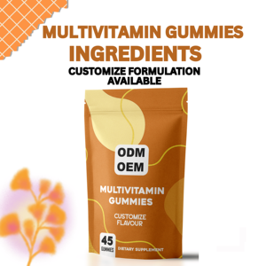 Gomitas multivitamínicas orgánicas, paquete de 45 en forma de oso disponibles en diferentes sabores con embalaje personalizado, ODM OEM - Product Image 3