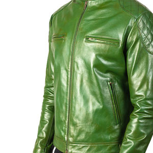 Veste d'hiver longue pour homme, best-seller, col montant, logo personnalisé, cuir véritable, streetwear de haute qualité, conçue par OEM - Product Image 4