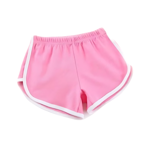 Pantalones cortos informales de algodón transpirable al por mayor, pantalones cortos de ajuste relajado con cintura con cordón y bolsillos laterales para mujer - Product Image 1