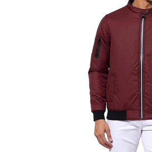 Personalizado chaqueta de la motocicleta del logotipo del bordado de cuero genuino de béisbol Bomber Crop bomber Jacket para los hombres - Product Image 2