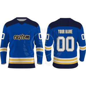 Jersey de Hockey sobre Hielo Personalizado para Hombre Adulto - Último Estilo Más Vendido 100% Poliéster Transpirable - Product Image 3