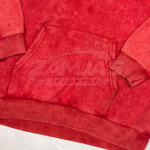 Vente directe d'usine, prix de gros, sweats à capuche délavés pour hommes, design de logo personnalisé, sweats à capuche délavés pour hommes - Product Image 6