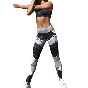 2024 Customized Hot Selling Breathable Premium Sublimation High Waist Knee-Length Women <b>Leggings</b> for Yoga & Gym - Product Image 1