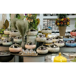 Top Seller Food Casserole Dish Home Dining <b>Table</b> Decoration Food Hot Pots Mother of Pearls <b>Work</b> Eid Pots - Product Image 4