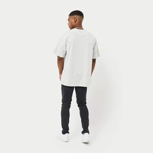 Personalizado de los hombres 100% de algodón de peso pesado de gran tamaño Drop Shoulder Streetwear Crop T-Shirt Formal Style Fit - Product Image 3