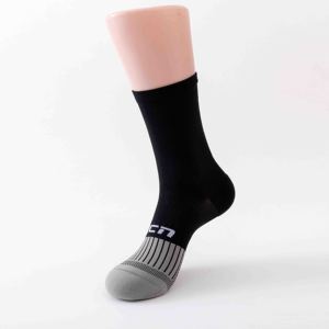 Unisex High Quality Polyester Casual Crew <b>Socks</b> Custom Anti-Bacterial Gym Print Embroidered Black Red for Men's <b>Running</b> Sports - Product Image 5