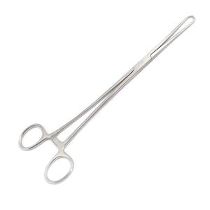 Pinzas Tenáculos Pozzi de 25 cm, Acero Inoxidable, Manuales, Certificadas por la CE, Instrumentos Quirúrgicos Ginecológicos Cervicales - Product Image 1