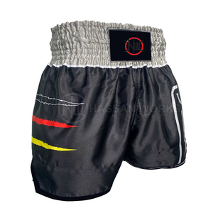 Pantalones Cortos de Boxeo para Hombre Hechos en Pakistán, Alta Calidad, Cómodos, Transpirables, de Secado Rápido, 100% Poliéster, Diseño de Color Personalizado HASSAN - Product Image 1