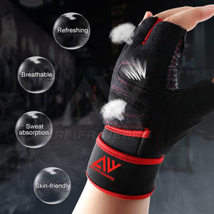 Guantes deportivos de cuero de alta calidad Diseño de medio Dedo de verano para ejercicios nuevos al aire libre-Hecho en Pakistán - Product Image 3
