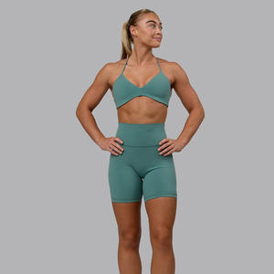 Soutien-gorge et short de sport Aura personnalisés de haute qualité ensembles pour femmes Quicky Drt respirant Gym Workout 2 pièces ensemble plage été ensemble pour femmes - Product Image 1
