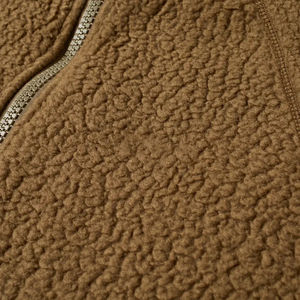 Veste en polaire sherpa pour homme sur mesure OEM, haute qualité, poches latérales, col montant, fermeture éclair, streetwear, décoration en fourrure, vente en gros - Product Image 5