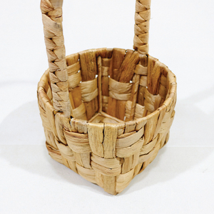 Cesta de Flores Mini de Jacinto de Agua Tejida a Mano Artex Dong Thap con Asa - Product Image 5