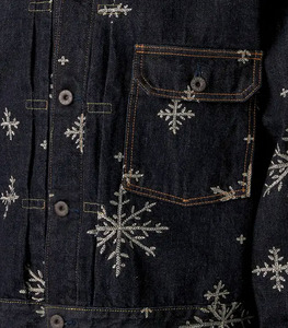 Precio bajo Alta calidad Logotipo personalizado Impreso Hombres Jeans Chaqueta Tallas grandes Chaqueta de invierno personalizada para los hombres - Product Image 6