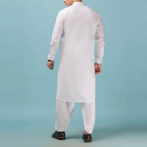 Col montant hommes Shalwar Kameez costumes avec poches latérales meilleurs vêtements traditionnels hommes Shalwar kameez à vendre - Product Image 2