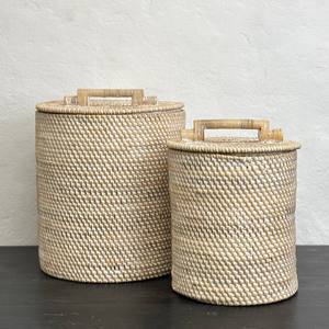 Contenedores de mimbre para dulces, cestas de almacenamiento hechas a mano para despensa, cocina y encimera. - Product Image 4