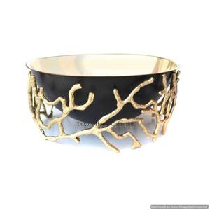 Nuevo quemador de incienso decorativo de Metal de Color negro de forma redonda con soporte fundido de Color dorado o suministros de forma de rama de árbol - Product Image 1