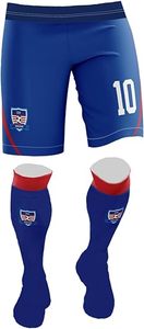 Uniforme de fútbol de alta calidad con nombre y número personalizados con logotipo personalizado y camiseta transpirable para hombres y mujeres deportivos - Product Image 4