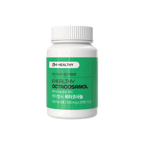 K-Healthy Octacosanol 500mg 30 Comprimés Booster d'Énergie pour Adultes Bouteille en Plastique Durée de Conservation de 2 Ans - Product Image 1