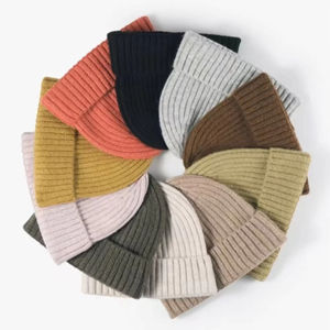 หมวกบีนนี่ไหมพรมลายแจ็คการ์ดสำหรับฤดูหนาว ขายส่ง สำหรับผู้ชายและผู้หญิง พร้อมโลโก้สั่งทำได้ สไตล์ธุรกิจและชายหาด ระบายอากาศได้ดี กันน้ำ - Product Image 1