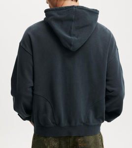 Sudaderas con capucha recortadas en relieve 3D de 450gsm para hombre, sudaderas con capucha con estampado de peso pesado personalizado de alta calidad, sudaderas con capucha gruesas de gran tamaño para hombre - Product Image 1