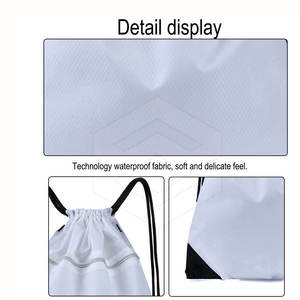 Mochila Plegable de Alta Calidad con Cordón, Forro de Poliéster, Diseño Plegable para Gimnasio, Compras, Deportes y Yoga - Product Image 4