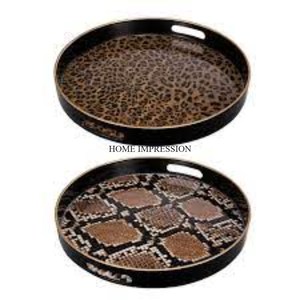 Artisanat indien artisanal en bois fait en forme de rectangle ensemble de 3 plateaux de service de luxe émaillés de couleur blanche de taille personnalisée - Product Image 5