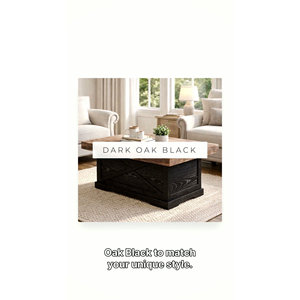 Durable Rustic Square Tea <b>Table</b> 39.4 <b>Walnut</b>/Black/White Classic Vintage Farmhouse Living Room Furniture - Product Image 2