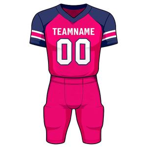 ชุดเสื้อเจอร์ซีย์ฟุตบอลสไตล์อเมริกันชุดทีมชุดนักกีฬาออกแบบได้ตามต้องการ - Product Image 2