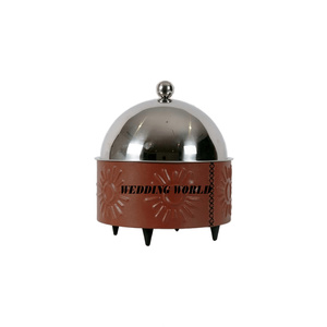 Fabricante y exportador de cazuela de diseño personalizado de olla caliente de metal, suministros de hotel de forma redonda, cazuelas Hotpot - Product Image 2