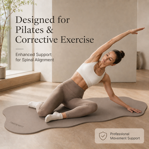 Maßgefertigte Gewölbte Ovale Pillenförmige Umweltfreundliche Rutschfeste Langlebige Wellenförmige PU Naturkautschuk Yogamatte 4,5mm Dick - Product Image 3