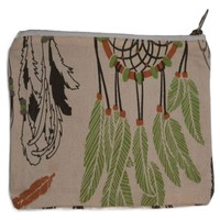 Pochette de maquillage matelassée durable SKVT INDIA, motif floral personnalisé, fermeture éclair simple, mini trousse de toilette, sac cadeau pour femme