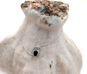 Handmade 925 Sterling Silver <b>Bracelet</b> Black <b>Onyx</b> Oval Shaped Stone Popular Design for Women's Fashion Jewelry Wedding Party Gift - Product Image 1