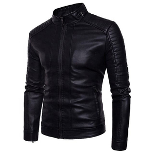 Unique Style Custom Men's Sheep Skin Formal <b>Winter</b> <b>Leather</b> <b>Jackets</b> Long Sleeves Color Logo High Quality OEM Service Nonwoven Low - Product Image 3