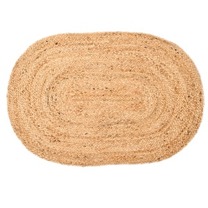 พรมปอกระเจาถัก100% ทันสมัยพร้อมคุณสมบัติกันลื่นสำหรับใช้ในบ้าน - Product Image 1