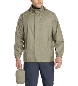 Chaqueta Impermeable Ligera con Capucha para Hombre, Chaqueta de Poliéster para Hombre, para Senderismo, Viajes, Primavera, Formal, Impermeable para Exteriores - Product Image 6