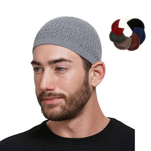 Sublimación Running Ciclismo Deportes Beanie Dtg Print Knit Patrón personalizado Gorro sublimado digital Impresión Cuffless Beanie - Product Image 6
