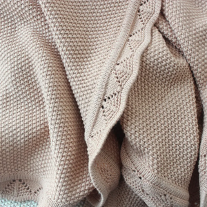 ชุดเครื่องนอนผ้าฝ้ายถัก100% นอร์ดิกสำหรับรถเข็นเด็กชุดเครื่องนอนสำหรับเด็กแรกเกิดพร้อมสายเส้นด้ายผ้าฝ้ายลูกไม้กลวง - Product Image 5