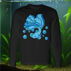 Camiseta de Manga Larga para Amantes de los Peces Betta, Producto Promocional para Acuarios de Agua Dulce - Product Image 3