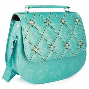 Bolso de hombro elegante para mujer (6557) - Verde marino - Product Image 1